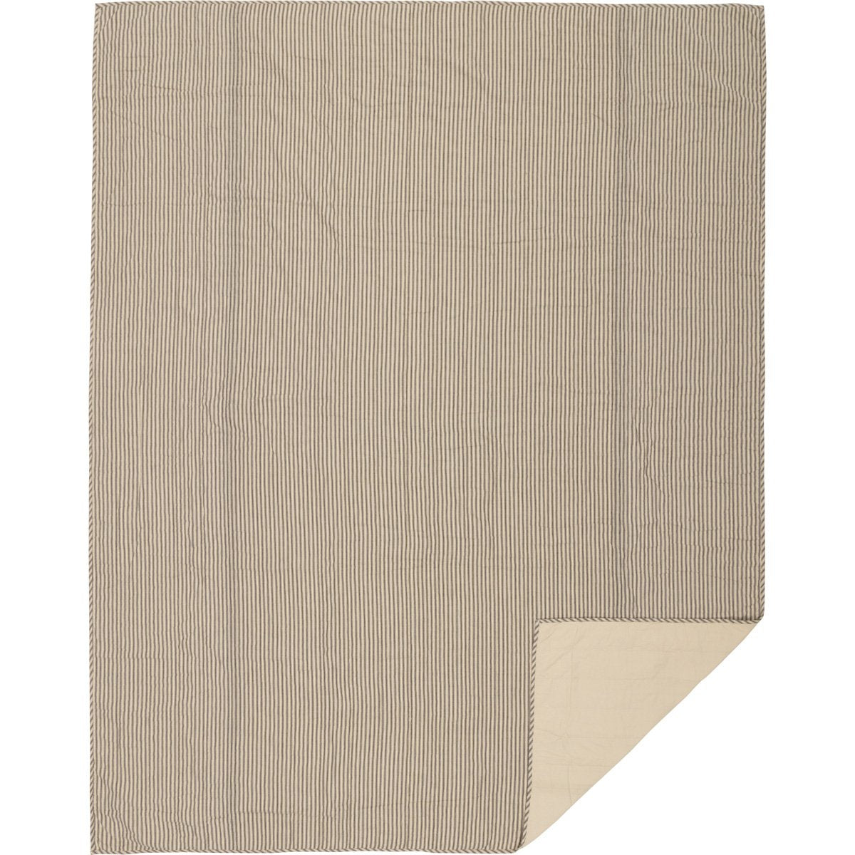 Vhc Brands Sawyer Mill Charcoal Ticking Stripe Collection Farmhouse Style Pillow Cover Sham - Asstd. Sizes, Colors- Coordinating